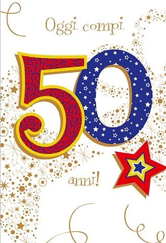 Biglietto Auguri 50° Compleanno - Coseidea